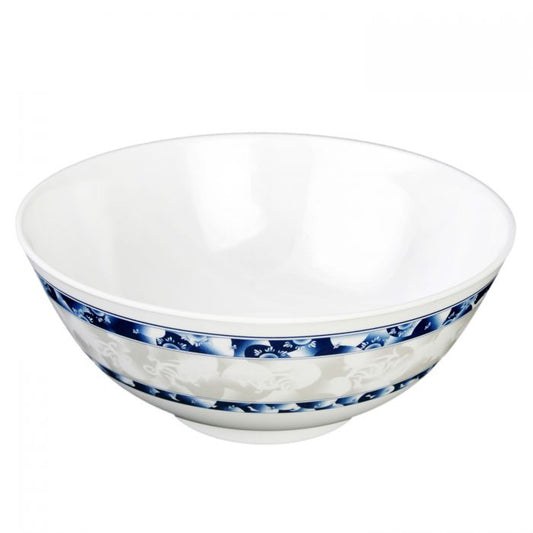 Thunder Group Rice Bowl 12/Pcs is perfect for boiled and fried rice. This stone-colored bowl with dragon pattern will bring an oriental flair to your food presentation. Manufactured from a durable plastic material this dinnerware is extremely popular for its nearly unbreakable structure. However, with heat resistance of up to 212° F or 100° C, melamine is not suitable for cooking and warming foods in a microwave or an oven, though it is completely dishwasher safe. 