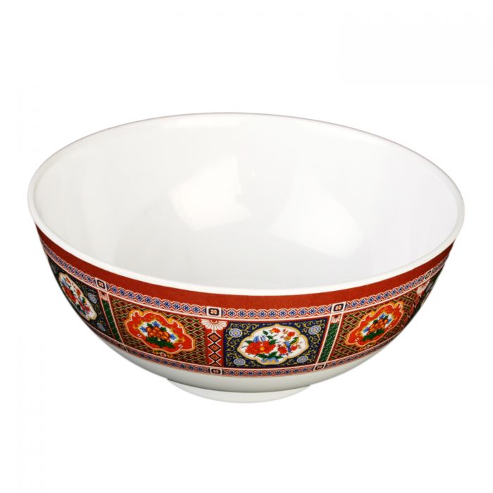 Thunder Group Rice Bowl 12/Pcs is perfect for serving not only rice, but also noodles, marinated vegetables, salads, and more Asian-inspired foods. This bowl will bring oriental flare to your food presentation. Manufactured from a durable plastic material this dinnerware is famous for its nearly unbreakable structure. Melamine bowls by Thunder Group is a practical solution for catered indoor and outdoor events. The Peacock collection has a distinctive appearance. 
