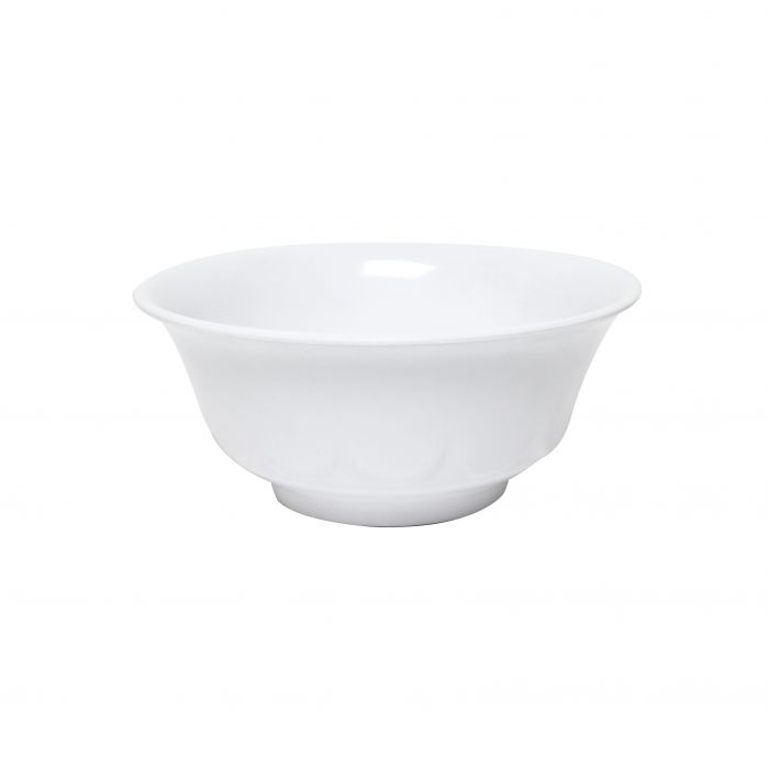 Thunder Group Scalloped Bowl 12/Pcs is perfect for serving fruits, salads, noodles, rice-based dishes and other items of Asian cuisine for a whole table to share. This scalloped bowl will bring oriental flare to your food presentation. Manufactured from a durable plastic material this bowl is popular for its nearly unbreakable structure. However, with heat resistance of up to 212°F or 100°C, melamine is not suitable for cooking in a microwave or an oven. 
