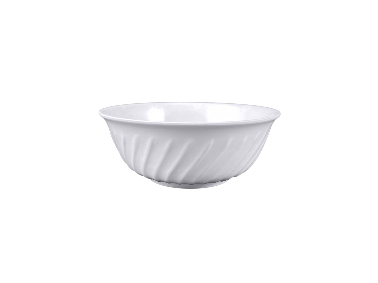 Thunder Group Swirl Bowl 6/Pcs is perfect for serving fruits, salads, noodles, rice-based dishes and other items of Asian cuisine for a whole table to share. This swirl bowl will bring oriental flare to your food presentation. Manufactured from a durable plastic material this bowl is extremely popular for its nearly unbreakable structure. However, with heat resistance of up to 212°F or 100°C, melamine is not suitable for cooking in a microwave or an oven. 