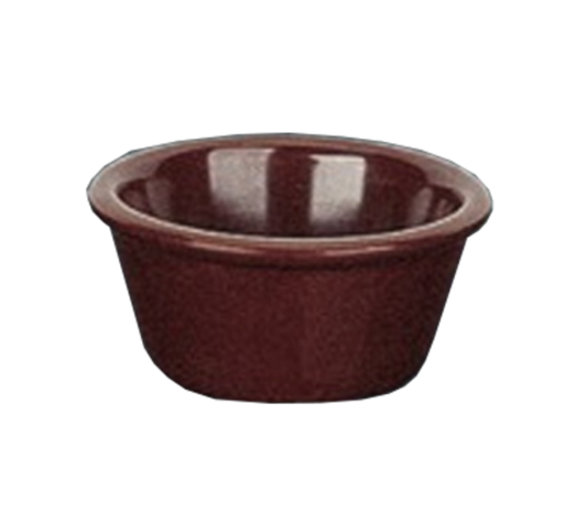 Yanco Smooth Ramekin NC-535C is an affordable and reliable addition to your tableware collection. These brown ramekin dishes are made from high-quality melamine material, that makes its dinnerware look like ceramics. These Milestone collection ramekins are commonly used for preparing and serving individual portions of a variety of dishes like creme brulee, cheese or egg dishes, macaroni and cheese, french onion soup and other food. These ramekin dishes would be perfect for your fine-dining restaurant.