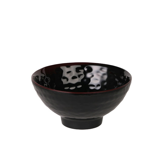 Thunder Group Rice Bowl 12/Pcs is perfect for serving not only rice, but also noodles, salads, and more Asian-inspired foods. This bowl will bring oriental flare to your food presentation. Manufactured from a durable plastic material this dinnerware is famous for its nearly unbreakable structure. Melamine bowls by Thunder Group is a practical solution for catered indoor and outdoor events. Tenmoku collection has a distinctive presentation. 