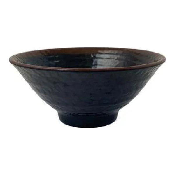 Thunder Group Soup Bowl 6/Pcs is made for soups, stews, and other liquids. This Asian soup bowl makes it ideal for use in any outdoor catering event, high volume restaurant, or food-serving facility. This 30 oz soup bowl is made of break-resistant heavyweight melamine that ensures long-lasting quality. It is stain-resistant and dishwasher safe. Tenmoku collection has a distinctive presentation. All Asian Tenmoku tableware has a deep black color that fades into a brown hue closer to its edges. 
