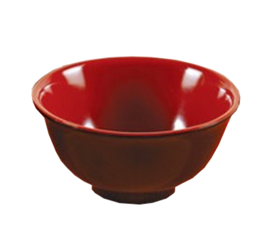 Yanco Rice Bowl CR-130 is a great and affordable restaurant tableware. It is made from durable and reliable melamine material, which makes the bowl look like ceramics. You can use these unique round rice bowls to serve such Asian dishes like rice, miso soup, noodles or salads. Thanks to the elegant Black&amp;Red collection style, the rice bowl will perfectly fit any food-serving establishment design. Melamine tableware is an ideal solution for those who choose high-quality,
