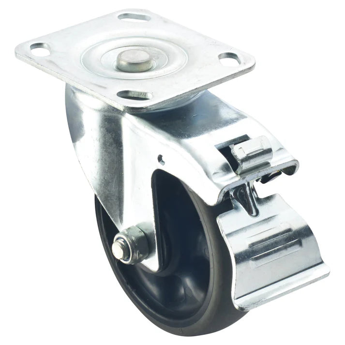 (Without Brake, With Brake) Caster for AWRK-20HBK 4/Pack heavyweight was designed to make rolling the racks easier than ever before. The caster item is manufactured specifically for ALRK and AWRK pan racks in case you need a spare caster. This heavyweight caster is extremely easy in use. Just simply click on the lockup bottom and you have mounted your item constantly in place. This caster is a must-have for all food transporter users!