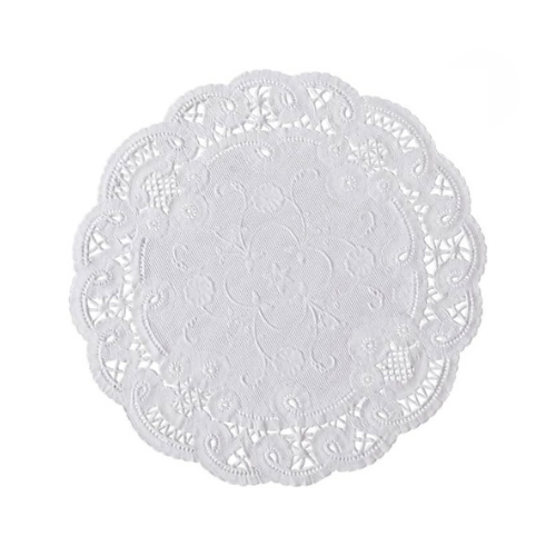 White French Lace Decorative Paper Doilies