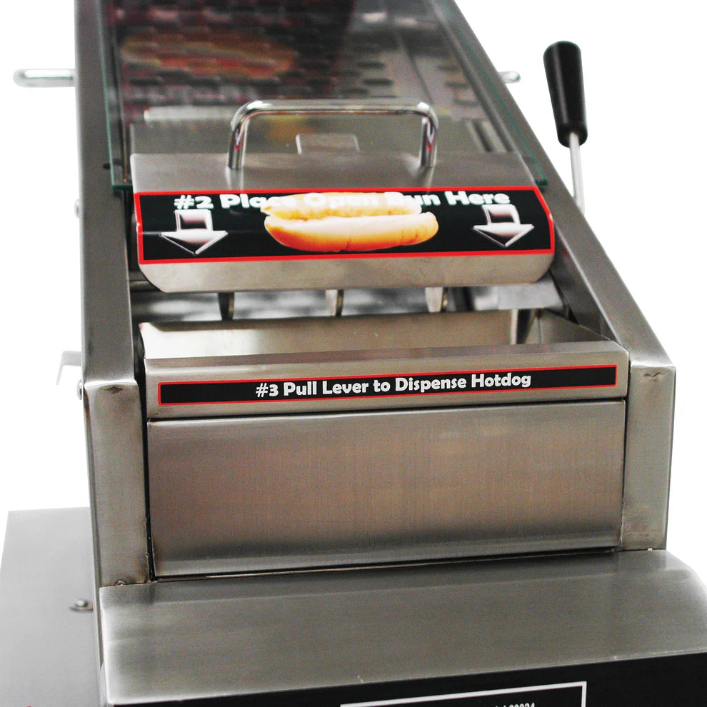 Winco 60024, 120v Benchmark Dog House Hot Dog Cooker & Dispenser