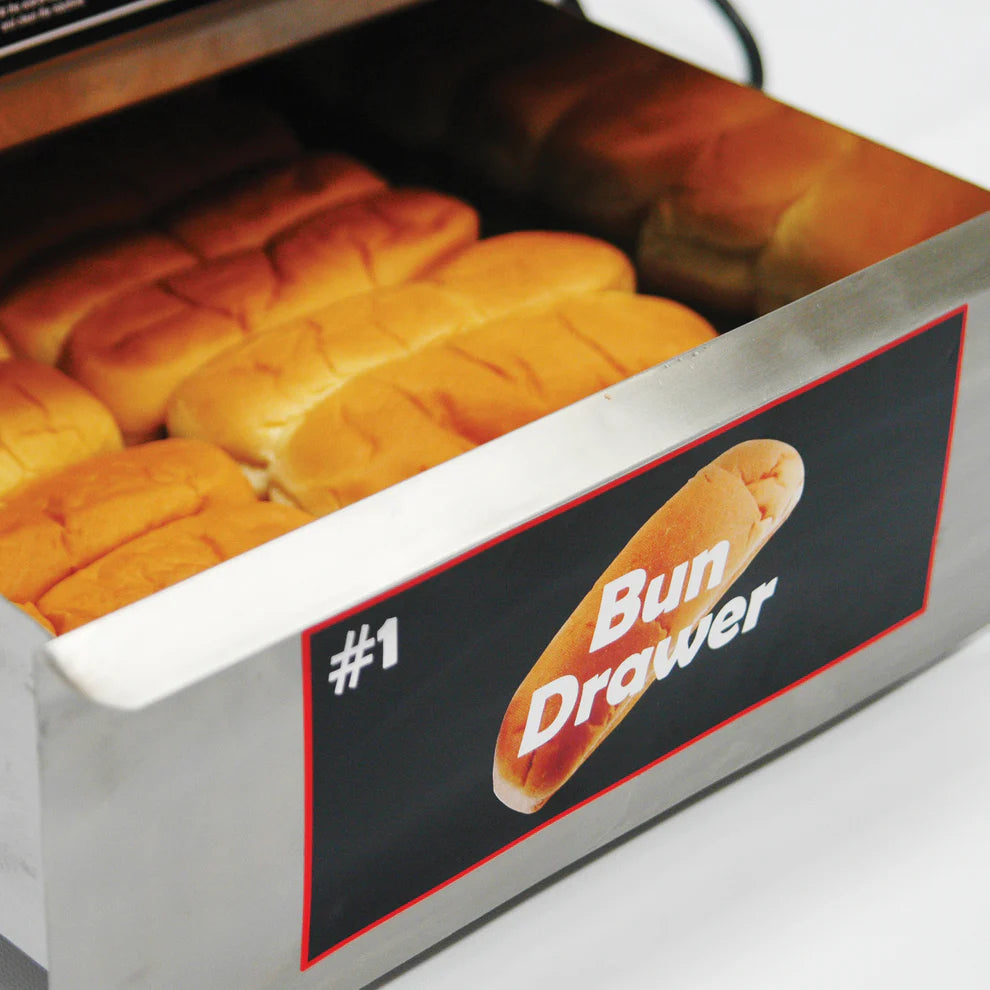 Winco 60024, 120v Benchmark Dog House Hot Dog Cooker & Dispenser