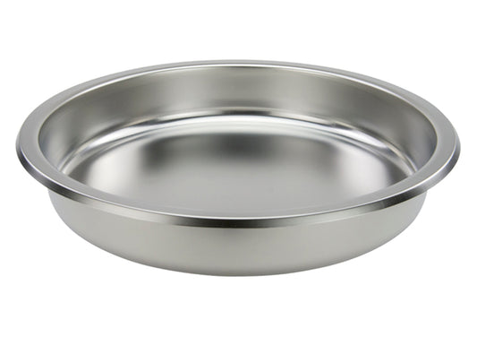 Winco 602-FP 6 qt Round Food Pan for 103A, 103B, 308A, and 602 Chafer
