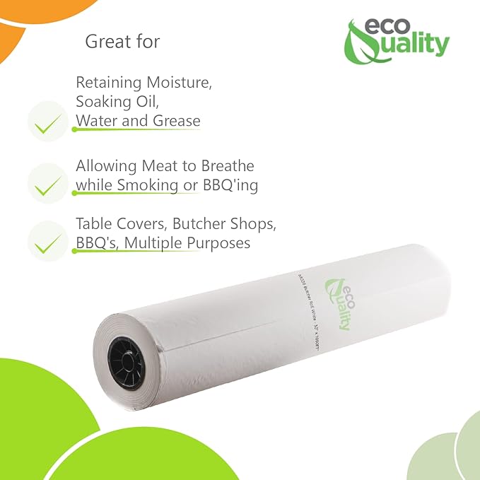 MG15 White Butcher Food Paper Roll 15 x 1000