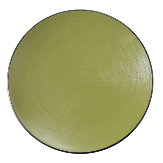 Yanco Round Plate BM-110GR melamine plate features a durable two-tone special texture that resists scratching and breaking, making it suitable for demanding restaurants or catering operations.Its presentation is similar to that of fine porcelain and ceramic, and its quality and performance are unquestionable.This dishwasher-safe plate is providing an optimal solution for any dining service.Two-Tone Special Texture Makes it Scratch Resistant, Pleasant Presentation.