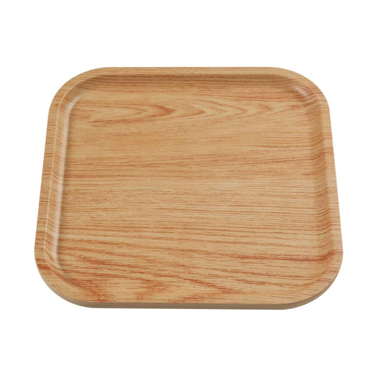 Yanco Square Plate WD-2017 is a stylish and durable addition to any dining setup. Measuring 7 inches square with a 0.75-inch depth, this compact plate is perfect for serving appetizers, desserts, or small entrees. Crafted from high-quality melamine, it features a golden oak color that mimics the elegance of wooden trays while offering superior durability. Part of the Wooden Tray II collection, this plate ensures a cohesive and sophisticated presentation. 