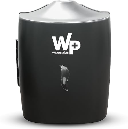 13.5 Inch Gray WipesPlus Plastic Wall Mount Dispenser designed for WipesPlus Refill Bags. Features durable plastic construction, a secure key lock and a space saving wall mounted design for commercial facilities.