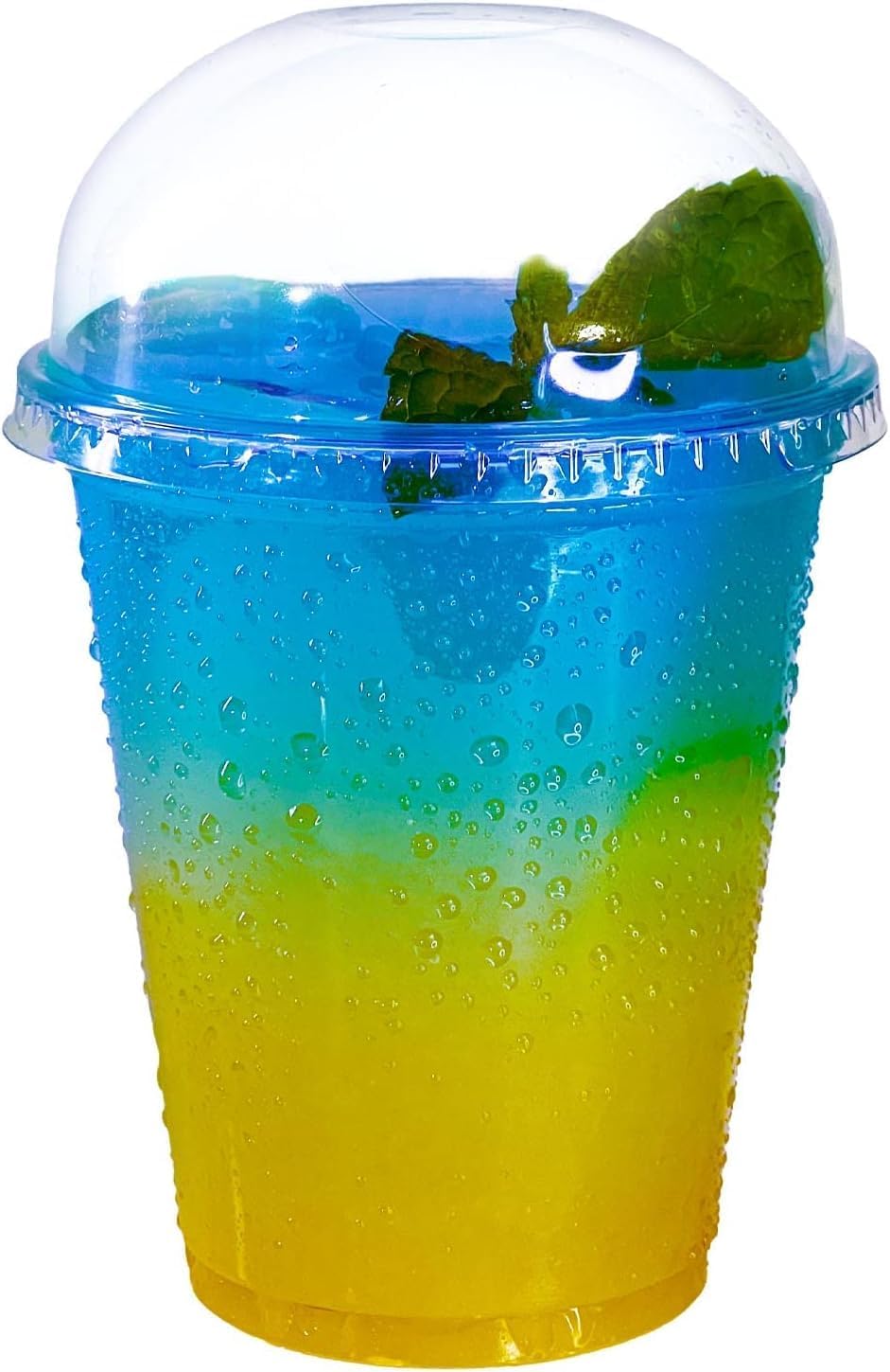 12oz Clear PLA Coffee Smoothies Cups with Dome Lids