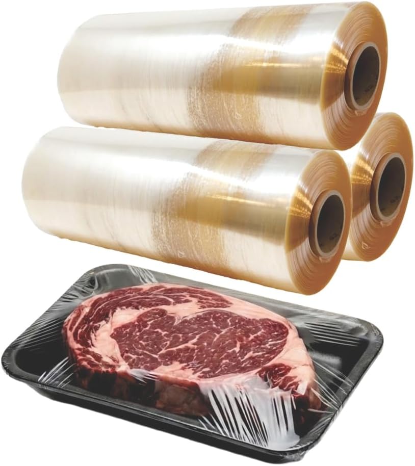 Bio Meat Film 4000 Feet - Commercial Food Grade Plastic Wrap Roll