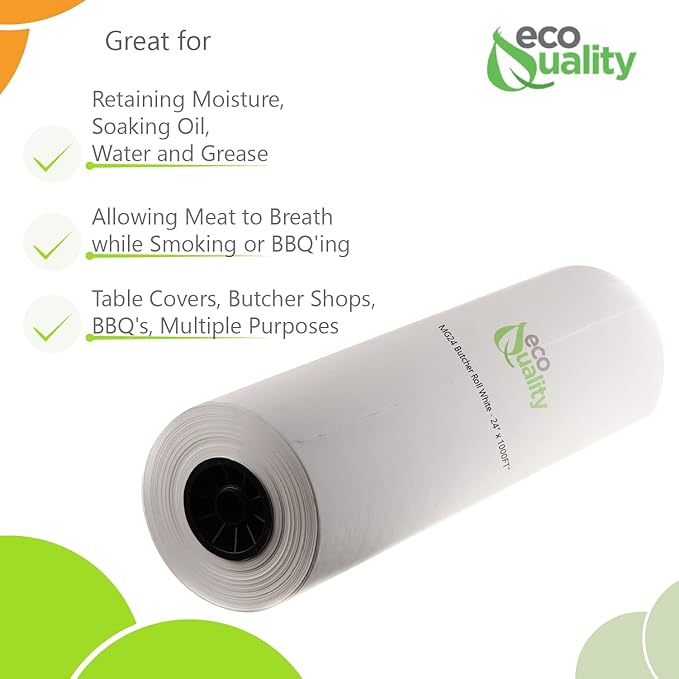 MG15 White Butcher Food Paper Roll 15 x 1000