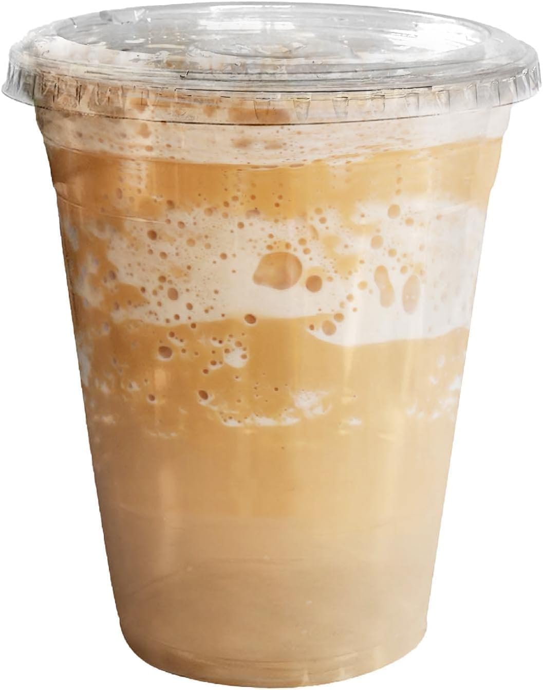 24oz Clear PLA Coffee Smoothies Cups with Flat Lids