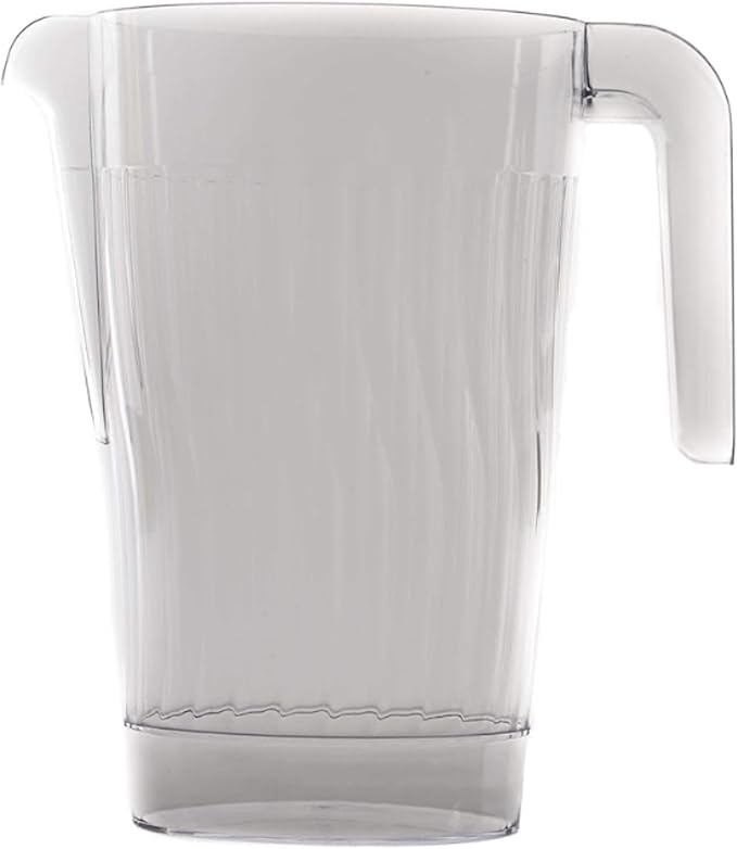 60oz Crystal Clear Plastic Beverage Carafe Pitcher