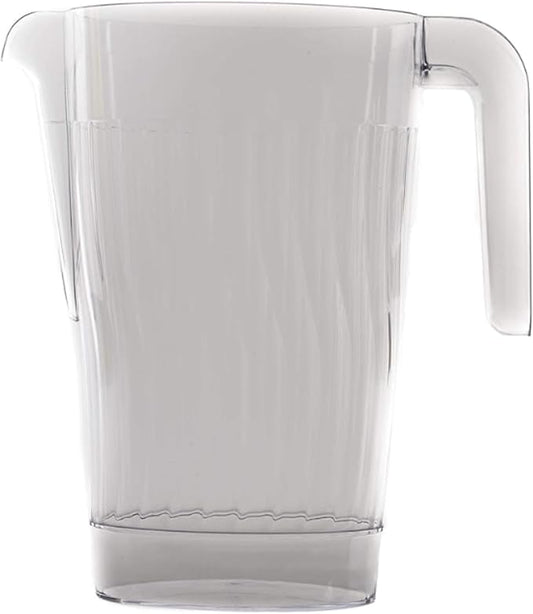 60oz Crystal Clear Plastic Beverage Carafe Pitcher