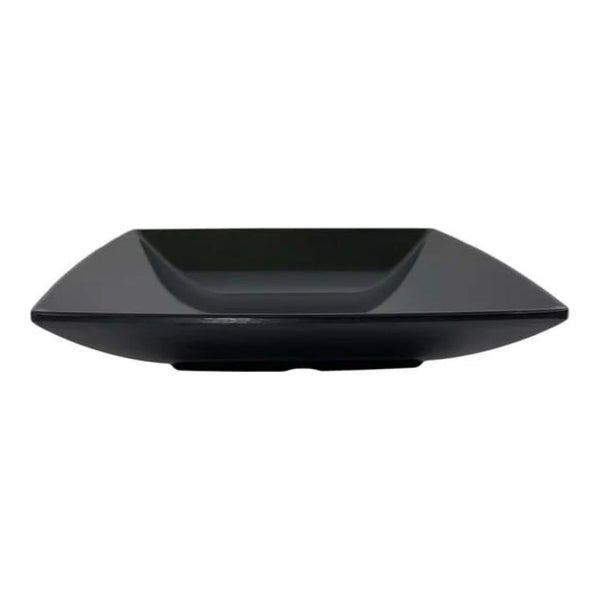 Thunder Group Square Salad Bowl 12/Pcs is suitable for all types of dining establishments. Made from melamine, this non-toxic 8 1/2-inch salad bowl is exceptionally durable and will not get scratched or chipped even after extensive long-time use. Good for a catered event, serving side dishes in a busy restaurant or small cozy diners this salad bowl will be an excellent tableware choice. This 28 Oz square melamine bowl comes in deep black color as a distinctive feature of the Classic Black Western 