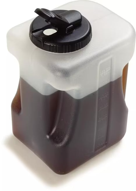 Black Container with Black Lid, 1 Gallon, 640000, 2/case