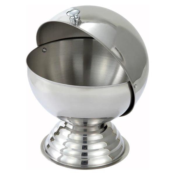 Winco SBR-30, 20oz Stainless Steel Roll Top Sugar Bowl