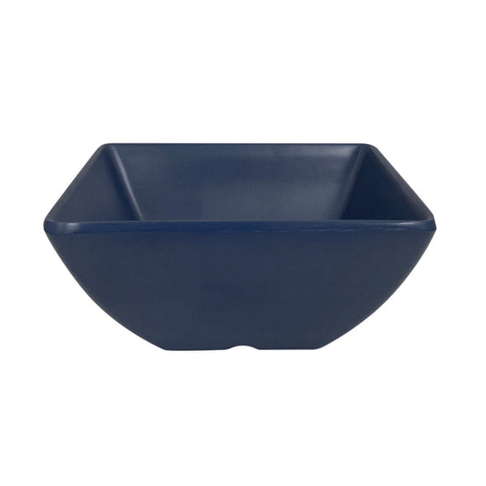 Thunder Group Square Bowl 12/Pcs is a perfect dinnerware for presenting your sources, dips, salsa, or even fruits. This bowl looks like ceramics but is much more lightweight and durable. It is an excellent choice for inside or outside dining spots. This square melamine bowl comes in a sophisticated stone blue color as a distinctive feature of the Classic Stone Blue Western collection. All Classic Stone Blue tableware will equally suit big restaurants and small sushi bars, crowded catered events and buffets.
