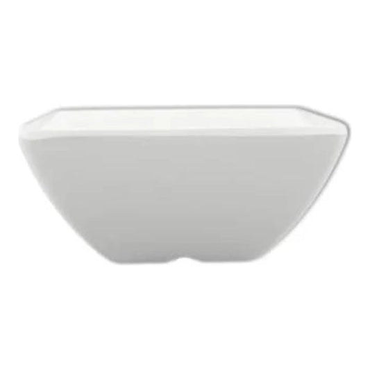 Thunder Group Square Bowl 12/Pcs is a perfect dinnerware for presenting your sources, dips, salsa, or even fruits. This bowl looks like ceramics but is much more lightweight and durable. It is an excellent choice for inside or outside dining spots. This square melamine bowl comes in vibrant white color as a distinctive feature of the Classic White Western collection. All Classic White tableware will equally suit big restaurants and small sushi bars, crowded catered events and buffets. 