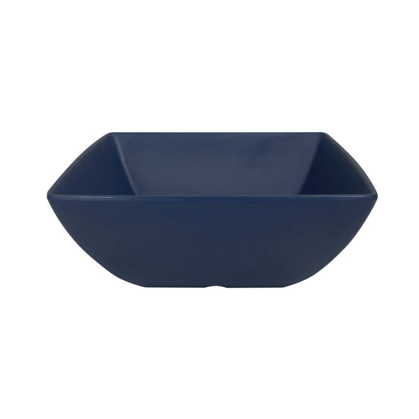Thunder Group Square Bowl 12/Pcs is a perfect dinnerware for presenting your salads, soups, or even fruits. This bowl looks like ceramics but is much more lightweight and durable. It is an excellent choice for inside or outside dining spots. This square melamine bowl comes in a sophisticated stone blue color as a distinctive feature of the Classic Stone Blue Western collection. All Classic Stone Blue tableware will equally suit big restaurants and small sushi bars, crowded catered events and buffets. 