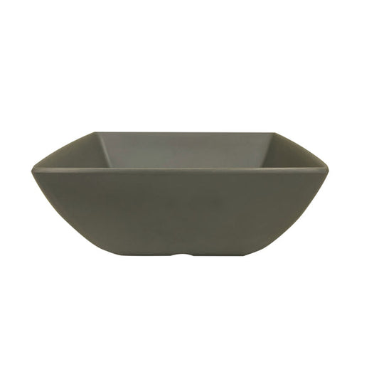 Thunder Group Square Bowl 12/Pcs is a perfect dinnerware for presenting your salads, soups, or even fruits. This bowl looks like ceramics but is much more lightweight and durable. It is an excellent choice for inside or outside dining spots. This square melamine bowl comes in an elegant stone blue grey as a distinctive feature of the Classic Stone Grey Western collection. All Classic Stone Grey tableware will equally suit big restaurants and small sushi bars, crowded catered events and buffets. 