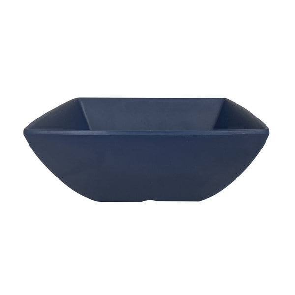 Thunder Group Square Bowl 12/Pcs is a perfect dinnerware for presenting your salads, soups, or even fruits. This bowl looks like ceramics but is much more lightweight and durable. It is an excellent choice for inside or outside dining spots. This square melamine bowl comes in a sophisticated stone blue color as a distinctive feature of the Classic Stone Blue Western collection. All Classic Stone Blue tableware will equally suit big restaurants and small sushi bars, crowded catered events and buffets. 