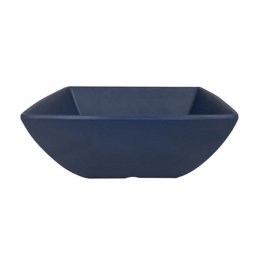 Thunder Group Square Bowl 12/Pcs is a perfect dinnerware for presenting your salads, soups, or even fruits. This bowl looks like ceramics but is much more lightweight and durable. It is an excellent choice for inside or outside dining spots. This square melamine bowl comes in a sophisticated stone blue color as a distinctive feature of the Classic Stone Blue Western collection. All Classic Stone Blue tableware will equally suit big restaurants and small sushi bars, crowded catered events and buffets. 