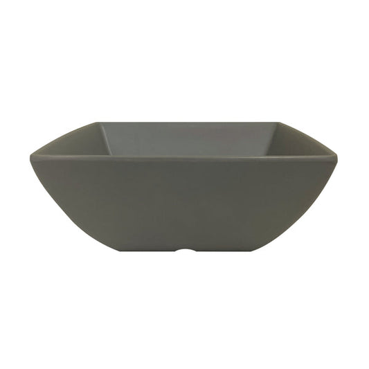 Thunder Group Square Bowl 12/Pcs is a perfect dinnerware for presenting your salads, soups, or even fruits. This bowl looks like ceramics but is much more lightweight and durable. It is an excellent choice for inside or outside dining spots. This square melamine bowl comes in an elegant stone blue grey as a distinctive feature of the Classic Stone Grey Western collection. All Classic Stone Grey tableware will equally suit big restaurants and small sushi bars, crowded catered events and buffets. 