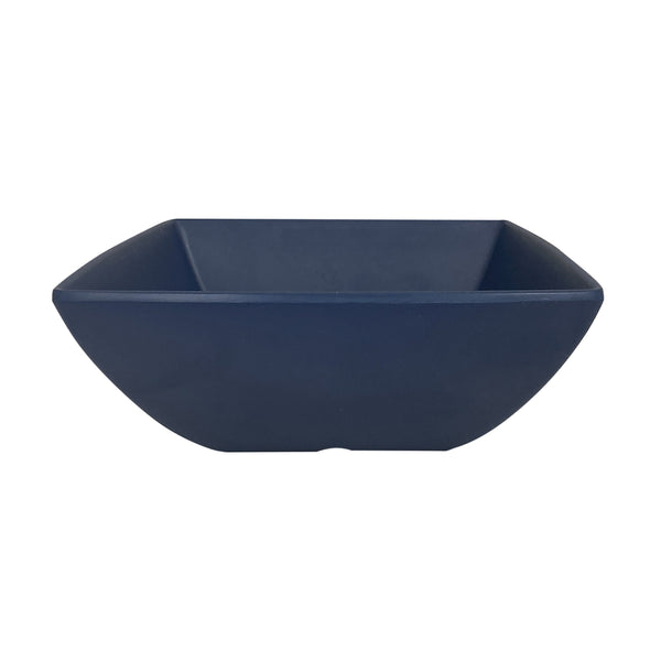 Thunder Group Square Bowl 12/Pcs is a perfect dinnerware for presenting your salads, soups, or even fruits. This bowl looks like ceramics but is much more lightweight and durable. It is an excellent choice for inside or outside dining spots. This square melamine bowl comes in a sophisticated stone blue color as a distinctive feature of the Classic Stone Blue Western collection. All Classic Stone Blue tableware will equally suit big restaurants and small sushi bars, crowded catered events and buffets. 