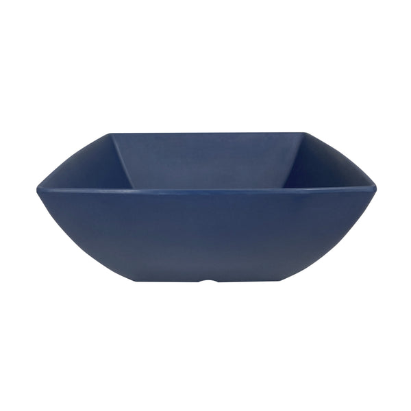 Thunder Group Square Bowl 12/Pcs is a perfect dinnerware for presenting your salads, soups, or even fruits. This bowl looks like ceramics but is much more lightweight and durable. It is an excellent choice for inside or outside dining spots. This square melamine bowl comes in a sophisticated stone blue color as a distinctive feature of the Classic Stone Blue Western collection. All Classic Stone Blue tableware will equally suit big restaurants and small sushi bars, crowded catered events and buffets. 