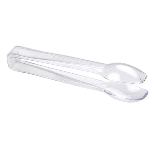 6" Clear Ice Tong – Durable plastic serving tongs for ice cubes, fruit, and appetizers. Perfect for bars, parties, weddings, and catering events. Lightweight, hygienic, and easy to use.