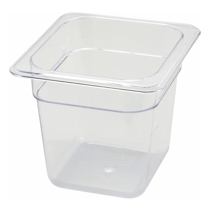 Food Pan is made from polycarbonate, this food pan is resistant to food acid and oils, and will withstand temperatures from -40° to 210° F. Thanks to its smooth, translucent surface, this food pan is easy to clean and provides excellent product visibility. An economical storage option in any foodservice facility.