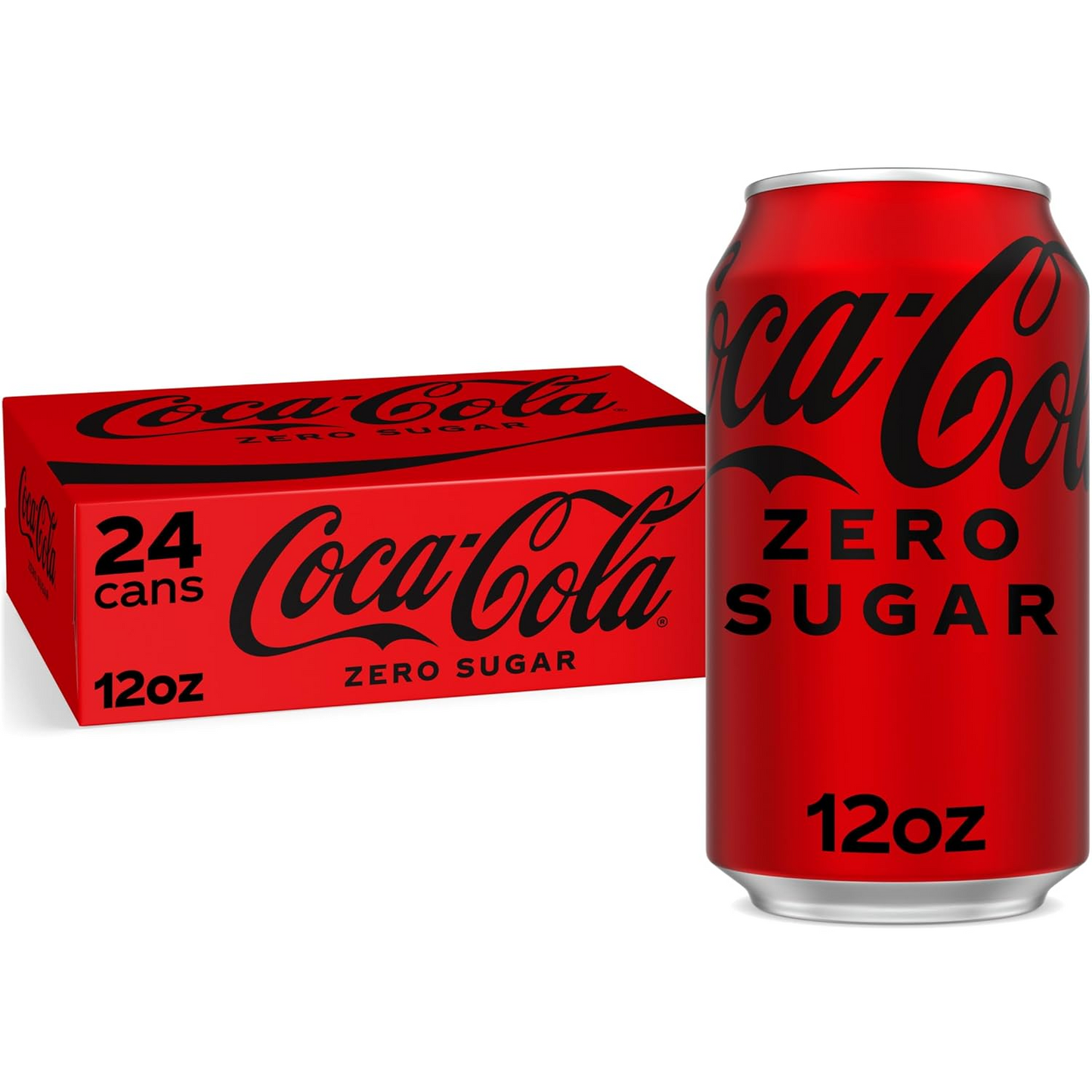 Coke Zero 12oz Can with Zero Sugar and Classic Flavor