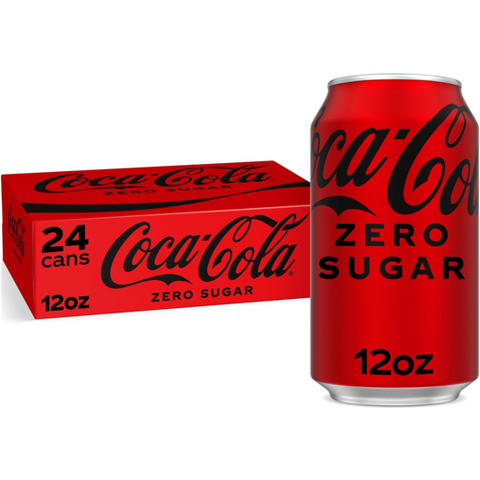 Coke Zero 12oz Can with Zero Sugar and Classic Flavor