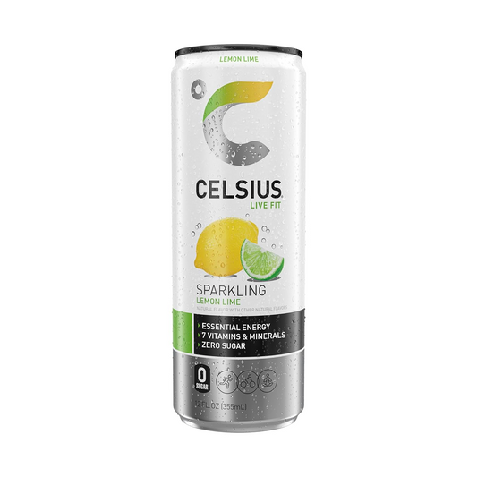 12oz Celsius Original Sparkling Lemon Energy Drink 