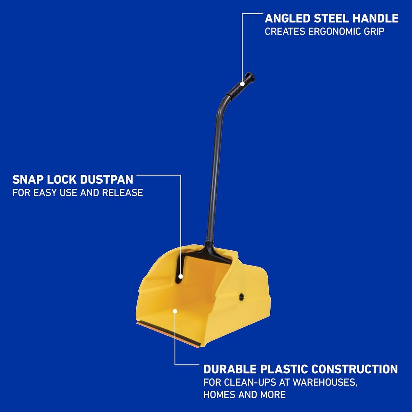 14 Inch Jumbo Debris Dustpan with Handle