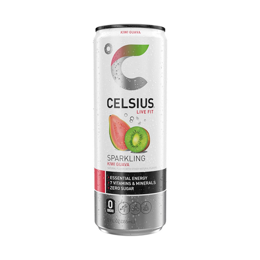 Celsius Original Sparkling Kiwi Guava Energy Drink 12oz Cans Pack of 12