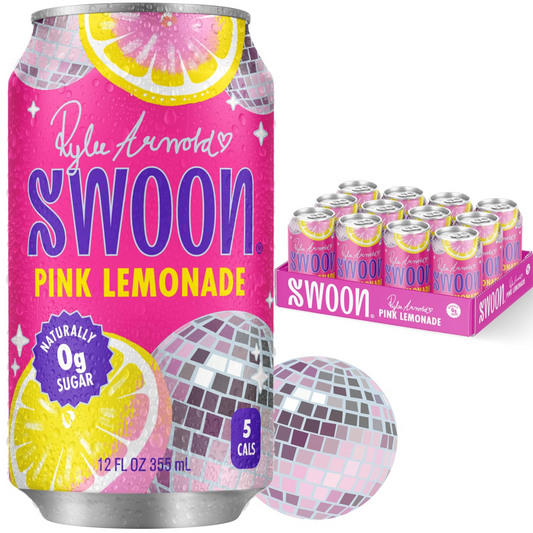 12oz Swoon Pink Lemonade Zero Sugar Refreshing Drink