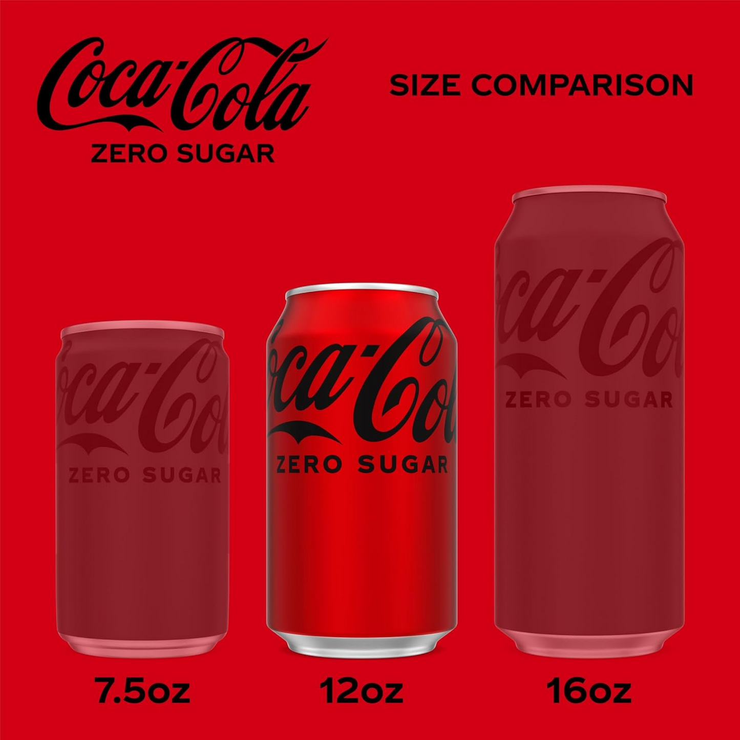 Coke Zero 12oz Can with Zero Sugar and Classic Flavor