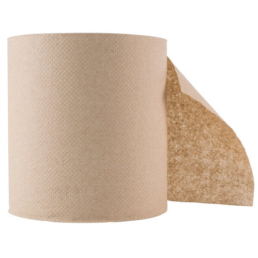 Hardwound Paper Towel 600 Feet per Dispenser Roll White or Brown
