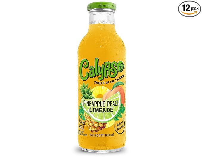 16oz Calypso Pineapple Peach Limeade tropical drink