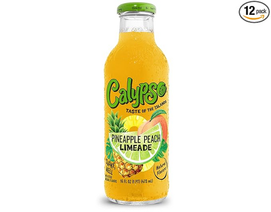 16oz Calypso Pineapple Peach Limeade tropical drink