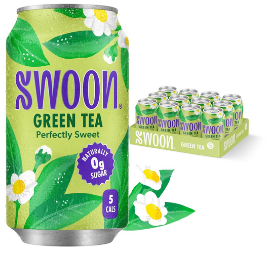 12oz Swoon Green Tea Zero Sugar Refreshing Drink