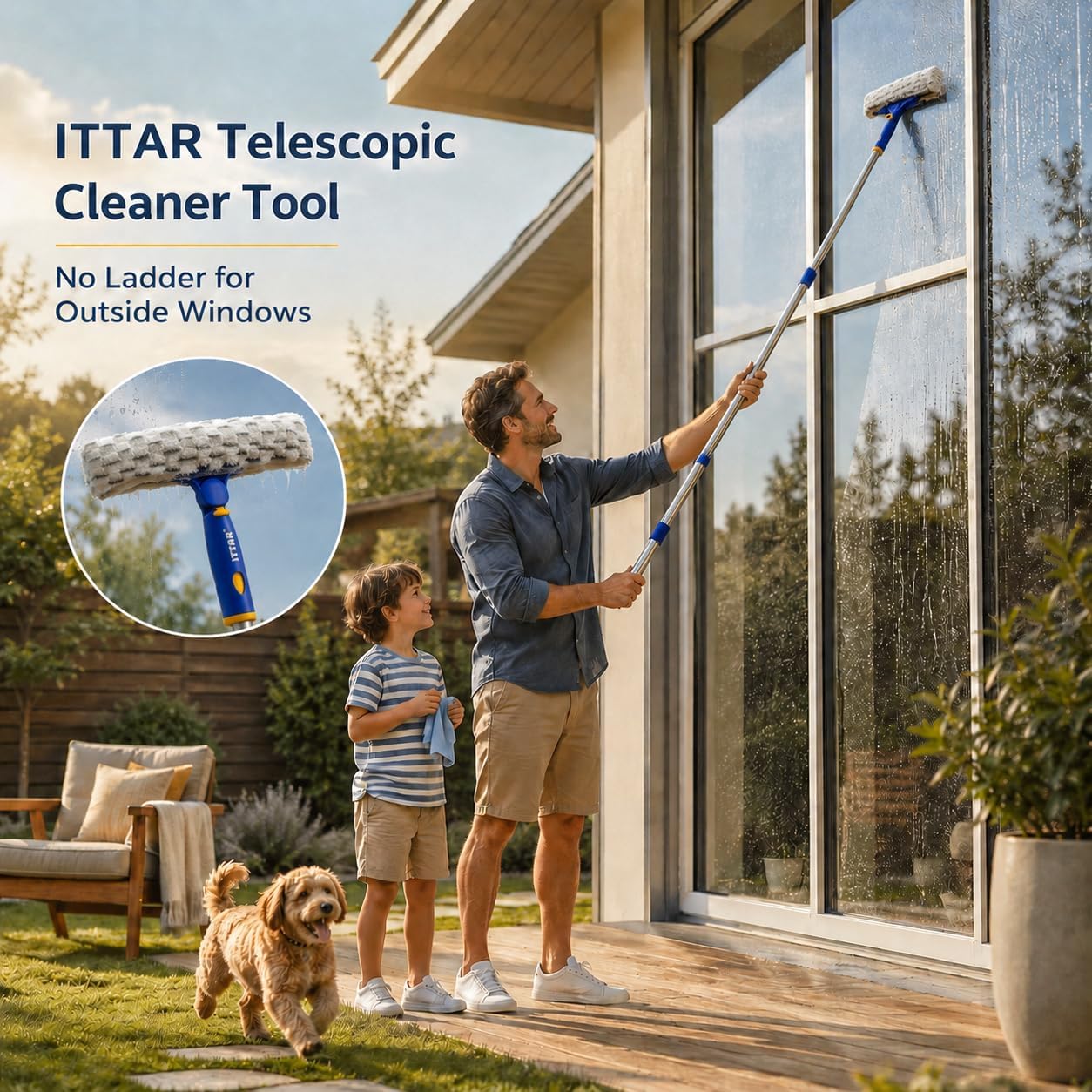 Ittar Window Squeegee Cleaning Kit Window Washing Equipment