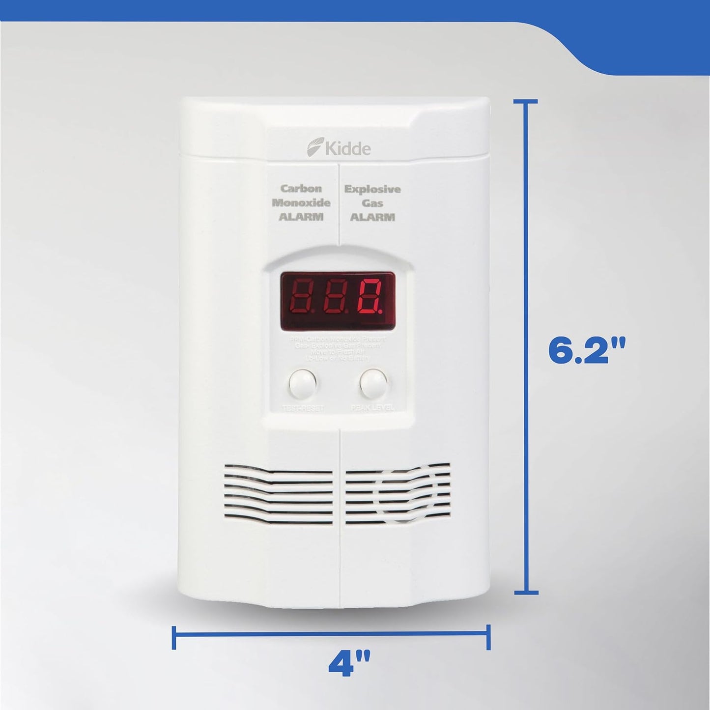 Kidde Carbon Monoxide and Explosive Gas Alarm with Digital Plug-In